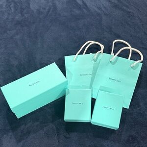 Tiffany & Co. Aqua Boxes and bags